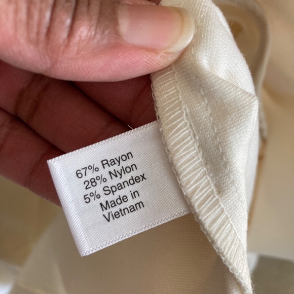 NWT Lane Bryant Long Blazer, Draped Lapels, white, size 10/12 - Picture 14 of 16